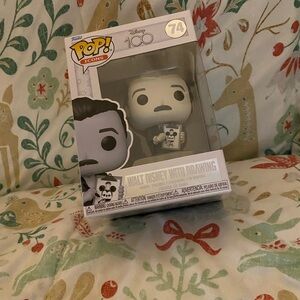 Funko Pop! Icons Walt Disney with Drawing - Gray and Black